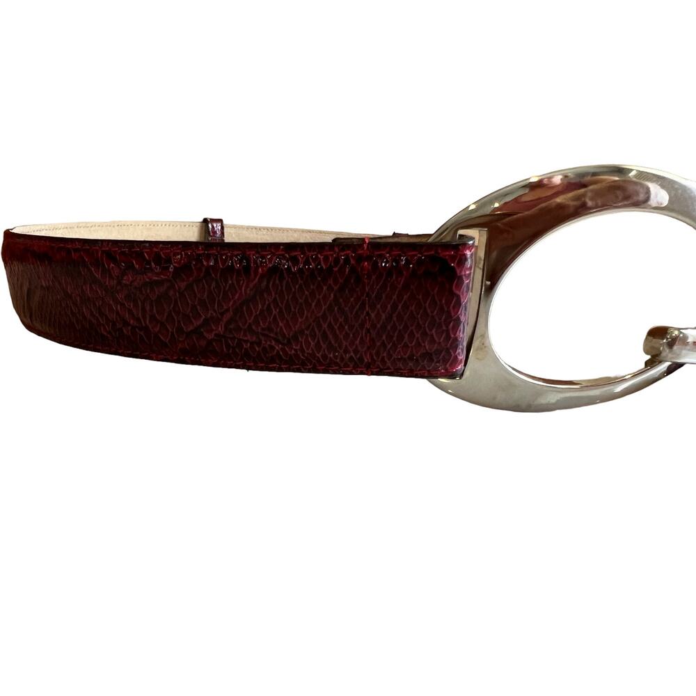 Rolfs Genuine Leather Snake Print Python Statemen… - image 2